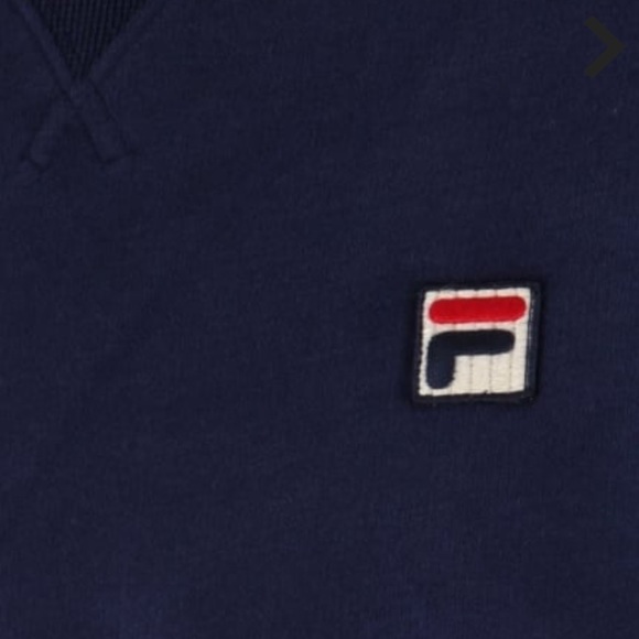 Unisex 1X FILA PREMIUM ESSENTIAL CREWNECK SWEATSHIRT NAVY Vintage - Picture 9 of 13